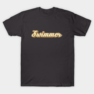 Swimmer typography T-Shirt